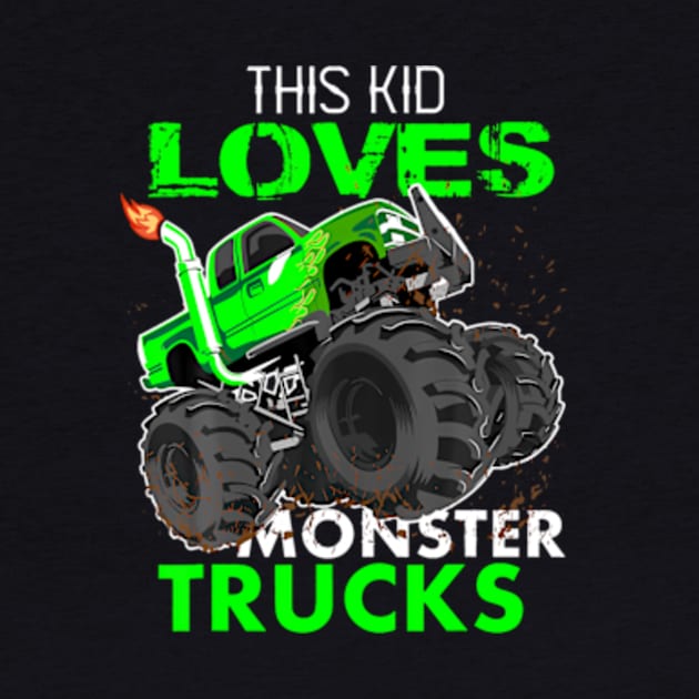 This Kid Loves Monster Trucks Kids Birthday by MaciGalloway3